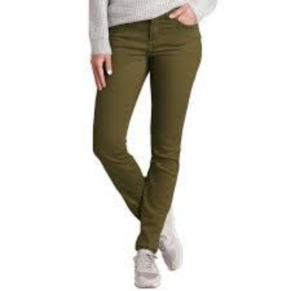 Kuhl Kontour Skinny Stretch Cotton Jeans, Olive, Size 6L